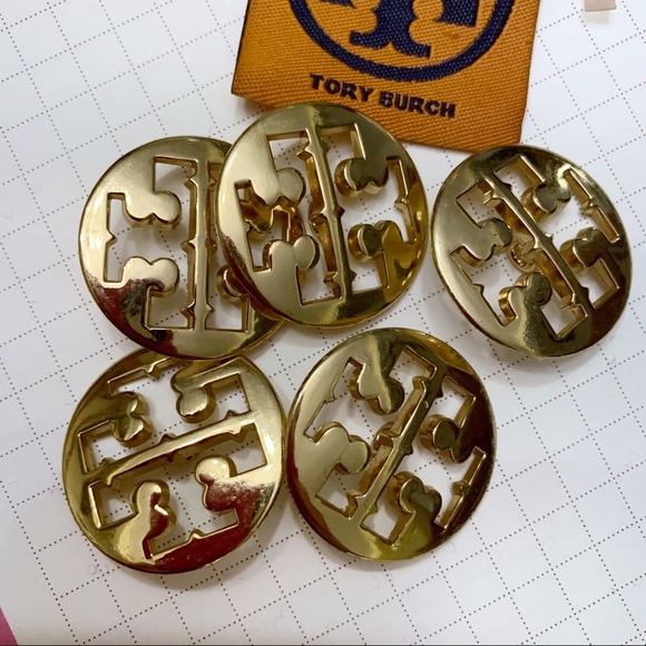Tory Burch Accessories - Tory Burch Gold Button Replacements (5) Like New